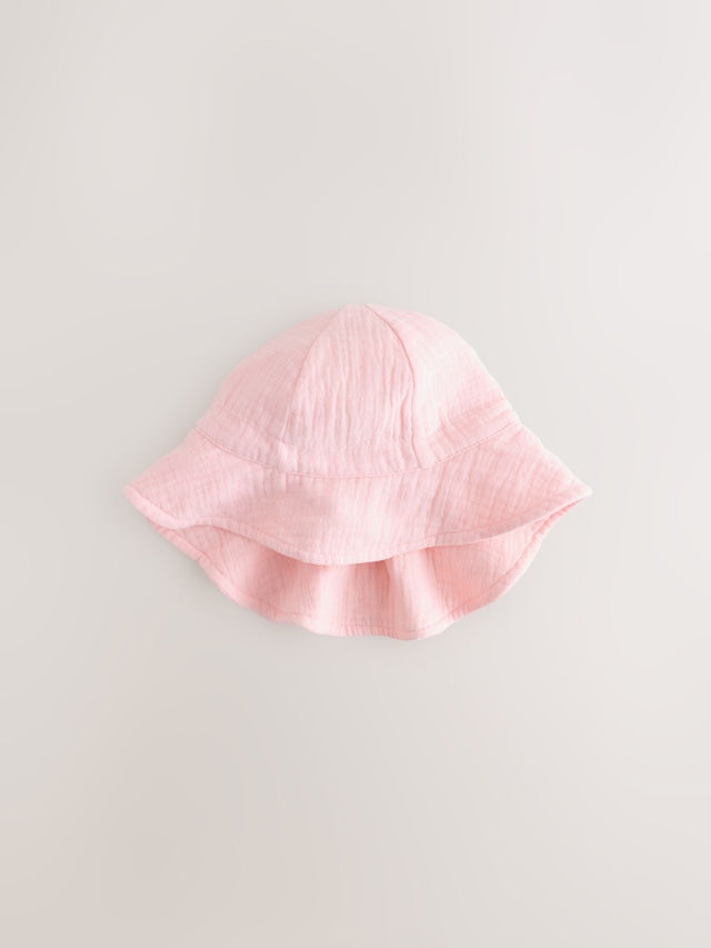 Light Pink Baby Summer Hat - Size 50cm (First Size)