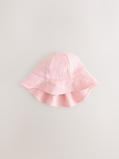 Light Pink Baby Summer Hat - Size 50cm (First Size)