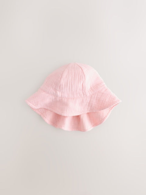 Light Pink Baby Summer Hat - Size 50cm (First Size)