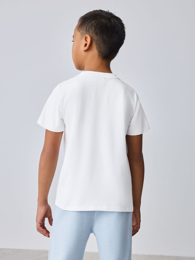 Baker by Ted Baker 3 Piece Textured Jacket T-Shirt and Trousers Set