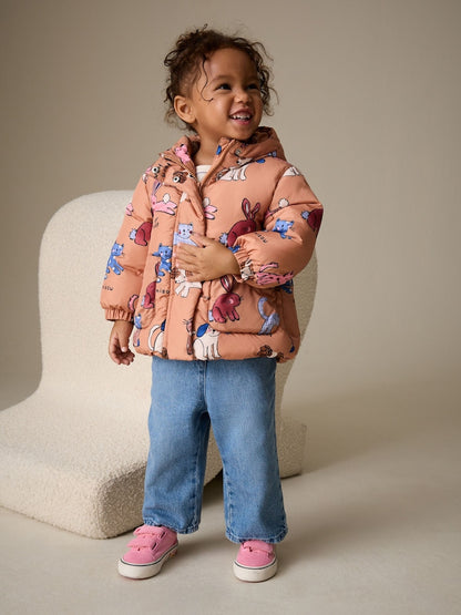 Rust Character Shower Resistant Printed Coat (3mths-7yrs) - Size 3-6 Months (62-68cm)