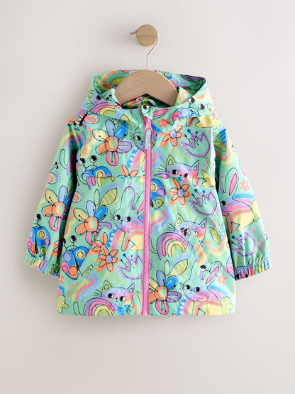 Green Character Waterproof Jacket (6mths-7yrs) - Size 6-9 Months (68-74cm)