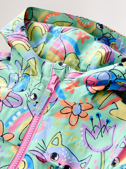 Green Character Waterproof Jacket (6mths-7yrs) - Size 6-9 Months (68-74cm)