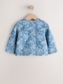Blue Denim Jacquard Quilted Jacket (3mths-7yrs) - Size 3-6 Months (62-68cm)