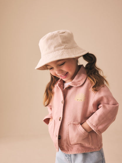 Pink Sun Back Print Denim Jacket (3mths-7yrs)
