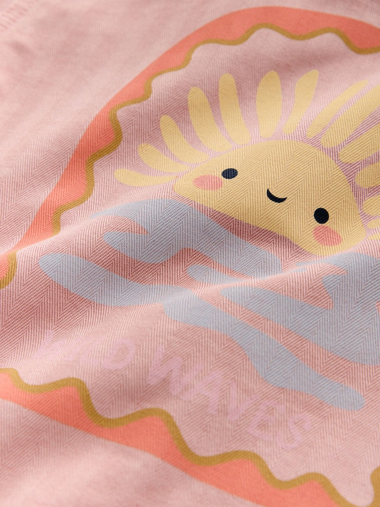 Pink Sun Back Print Denim Jacket (3mths-7yrs)