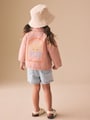 Pink Sun Back Print Denim Jacket (3mths-7yrs) - Size 3-6 Months (62-68cm)