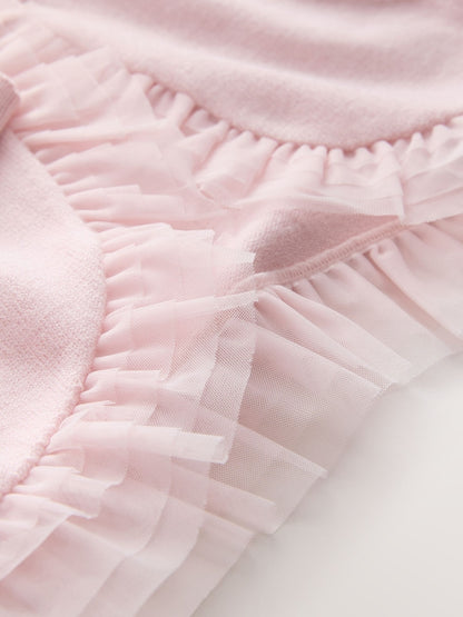 Baker by Ted Baker Knitted Mesh Ruffle Hem Cardigan - Size Up To 3 Months (50 - 62cm)