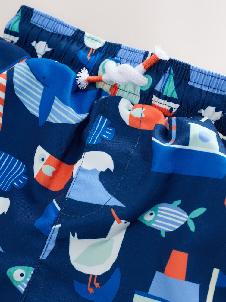 Blue Sunsafe Rash Vest and Swim Shorts Set (3mths-7yrs)