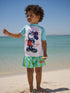 Mickey Rash Vest and Swim Shorts Set (3mths-7yrs) - Size 3-6 Months (62-68cm) - Mickey