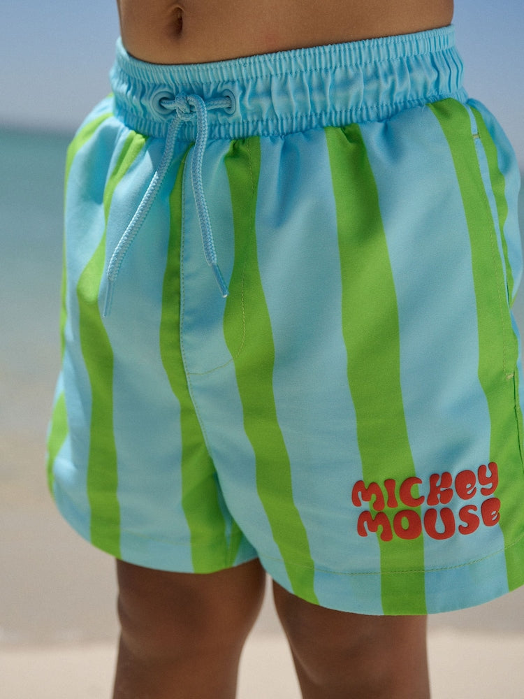 Mickey Rash Vest and Swim Shorts Set (3mths-7yrs) - Size 3-6 Months (62-68cm)