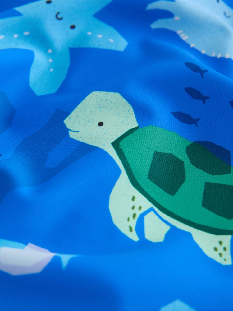 Blue Sunsafe Swimsuit and Hat Set (3mths-7yrs)