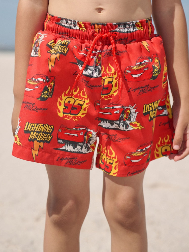 Lightening McQueen Rash Vest and Swim Shorts Set (3mths-7yrs) - Size 3-6 Months (62-68cm)