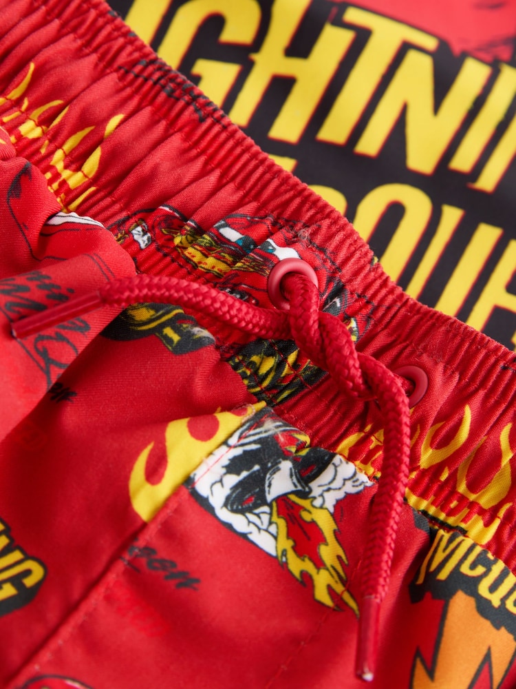 Lightening McQueen Rash Vest and Swim Shorts Set (3mths-7yrs) - Size 3-6 Months (62-68cm)