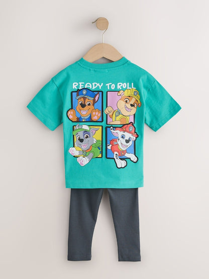 Teal Blue Paw Patrol T-Shirt and Leggings Set (3mths-8yrs)