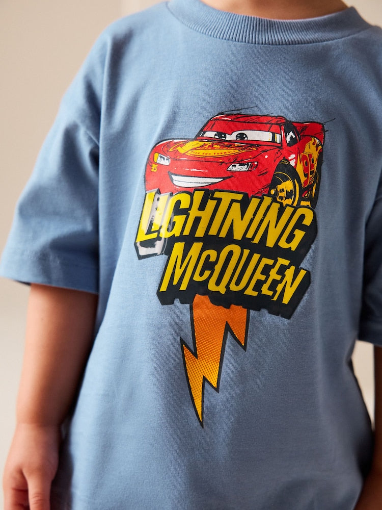 Blue Short Sleeve Disney Cars T-Shirt (3mths-8yrs)