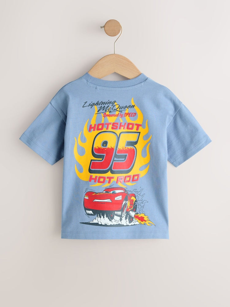 Blue Short Sleeve Disney Cars T-Shirt (3mths-8yrs)