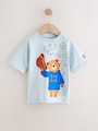 Blue Paddington Bear Short Sleeve T-Shirt (3mths-8yrs) - Size 3-6 Months (62-68cm)