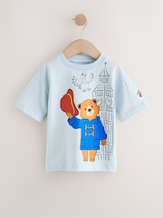 Blue Paddington Bear Short Sleeve T-Shirt (3mths-8yrs) - Size 3-6 Months (62-68cm)