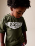 Khaki Green Top Gun Short Sleeve T-Shirt (3mths-8yrs) - Khaki Green / 7 - 8 Years (122 - 128cm)