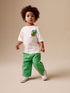 Green Pull On Wide Trousers (3mths-7yrs) - Size 3-6 Months (62-68cm) - Green Pull On Wide