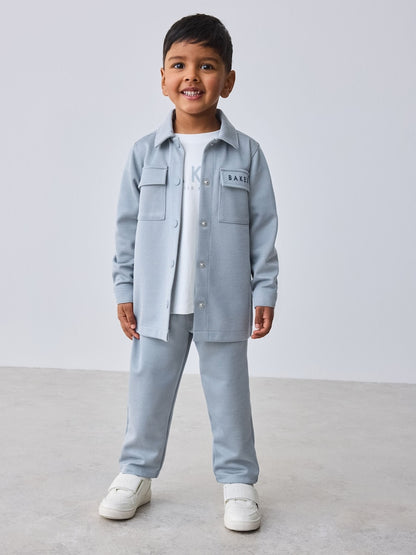 Baker by Ted Baker 3 Piece Textured Jacket T-Shirt and Trousers Set - Blue / 1.5 - 2 Years (86 - 92cm)