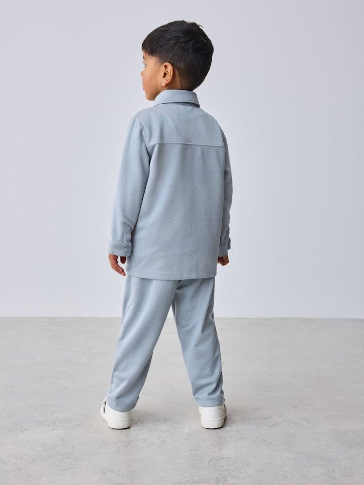 Baker by Ted Baker 3 Piece Textured Jacket T-Shirt and Trousers Set