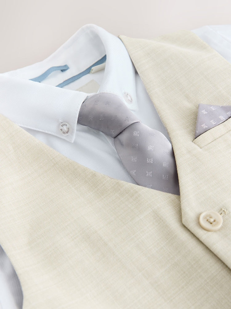 Baker by Ted Baker Waistcoat, Shirt And Tie Set