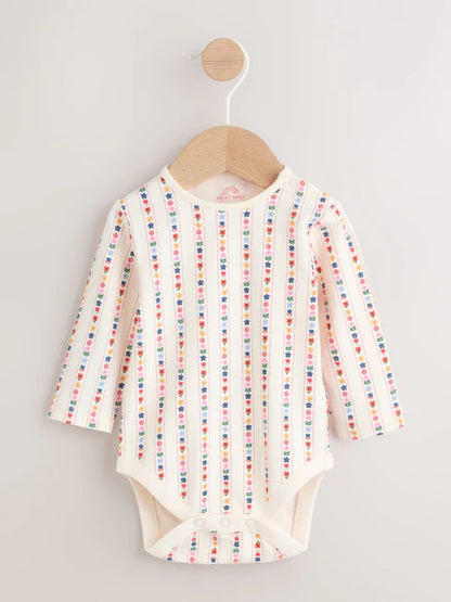 Embroidered Denim Dungarees and Long Sleeve Bodysuit Set 2 Piece (0mths-3yrs)