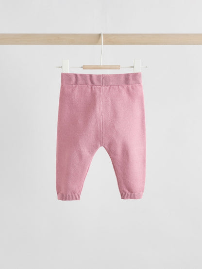 Pink Sheep Scene Baby Knitted Jumper and Leggings Set 2 Piece (0mths-2yrs)