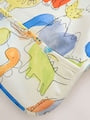 Blue Dinosaurs Weaning And Feeding Sleeved Bib - Size 6-12 Months (68-80cm)