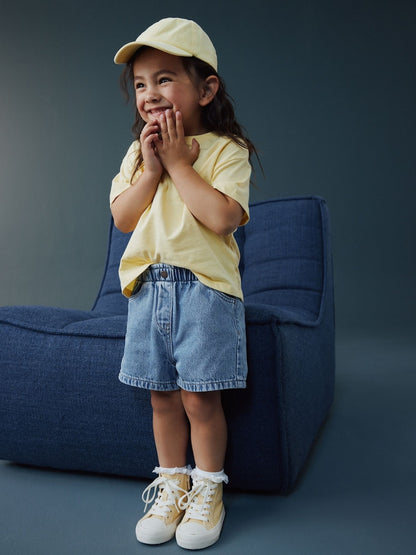 Mid Blue Pull On Denim