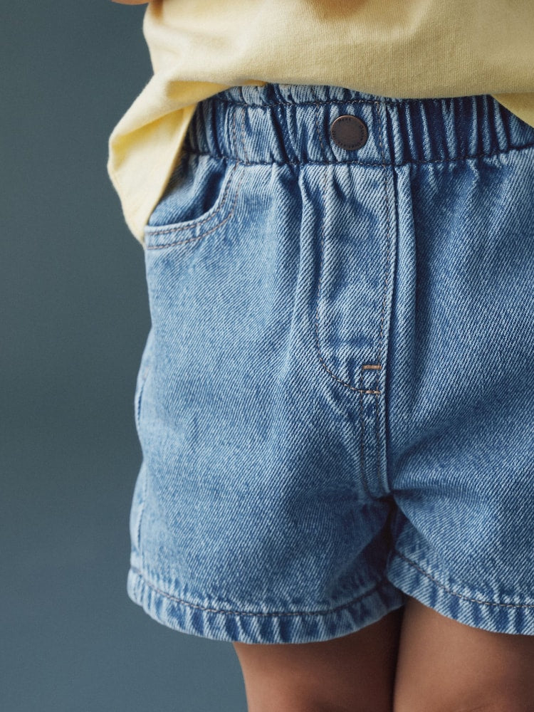 Mid Blue Pull On Denim