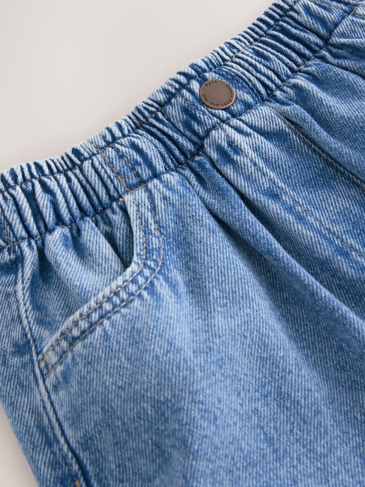 Mid Blue Pull On Denim