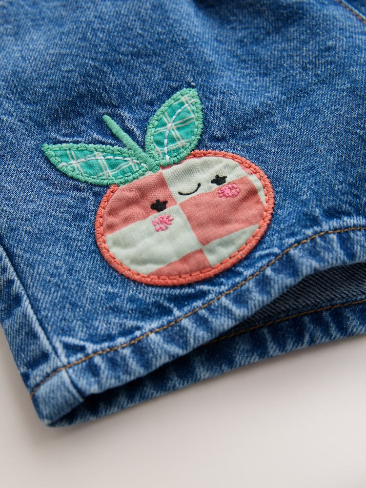 Mid Blue Denim Fruit Character Pull On Denim