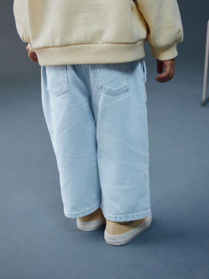 Light Wash Wide Leg Jeans (3mths-7yrs)