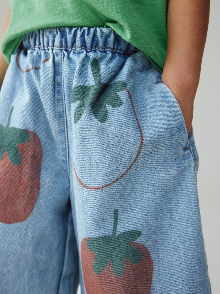 Mid Blue Tomato Printed Jeans (3mths-7yrs)