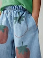 Mid Blue Tomato Printed Jeans (3mths-7yrs) - Size 3-6 Months (62-68cm)