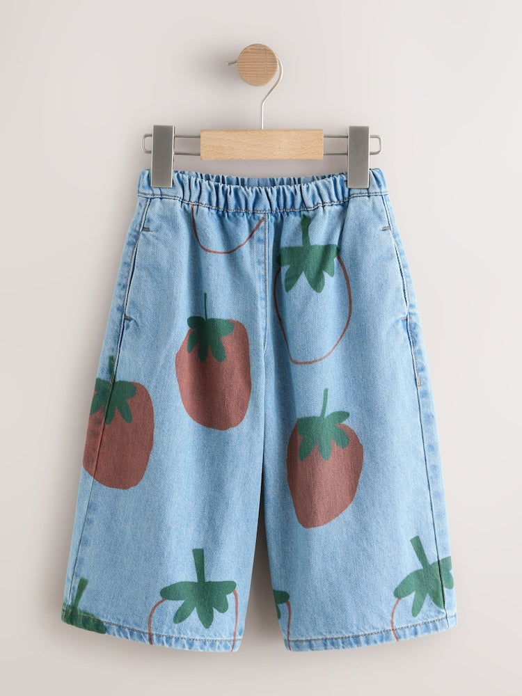 Mid Blue Tomato Printed Jeans (3mths-7yrs)