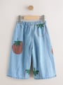 Mid Blue Tomato Printed Jeans (3mths-7yrs) - Size 3-6 Months (62-68cm)