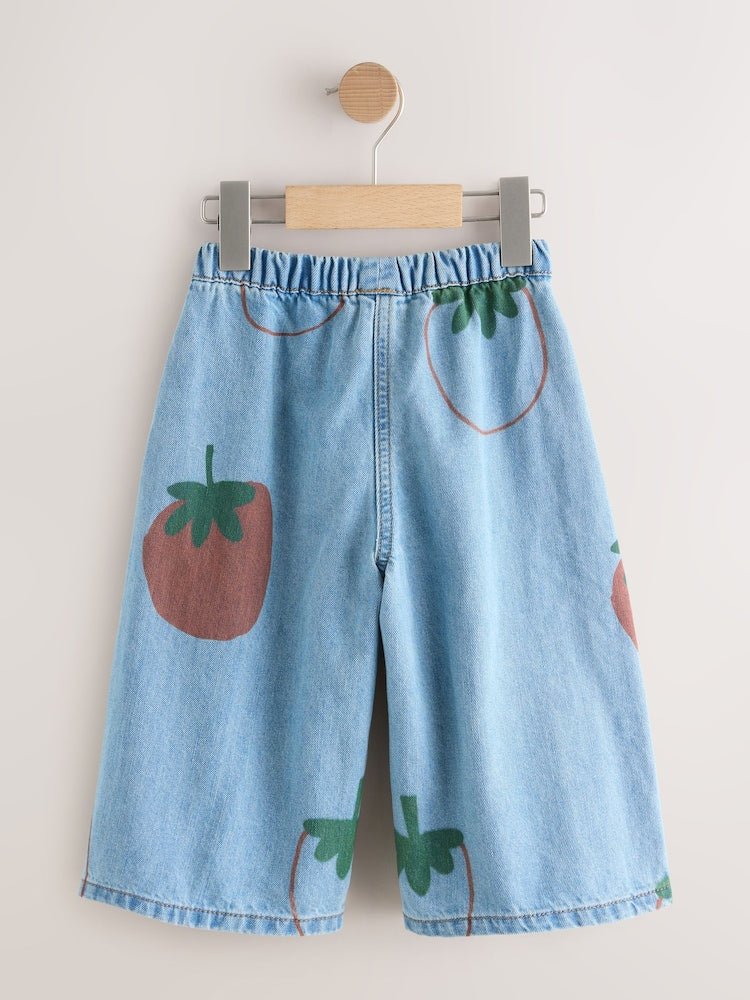 Mid Blue Tomato Printed Jeans (3mths-7yrs)