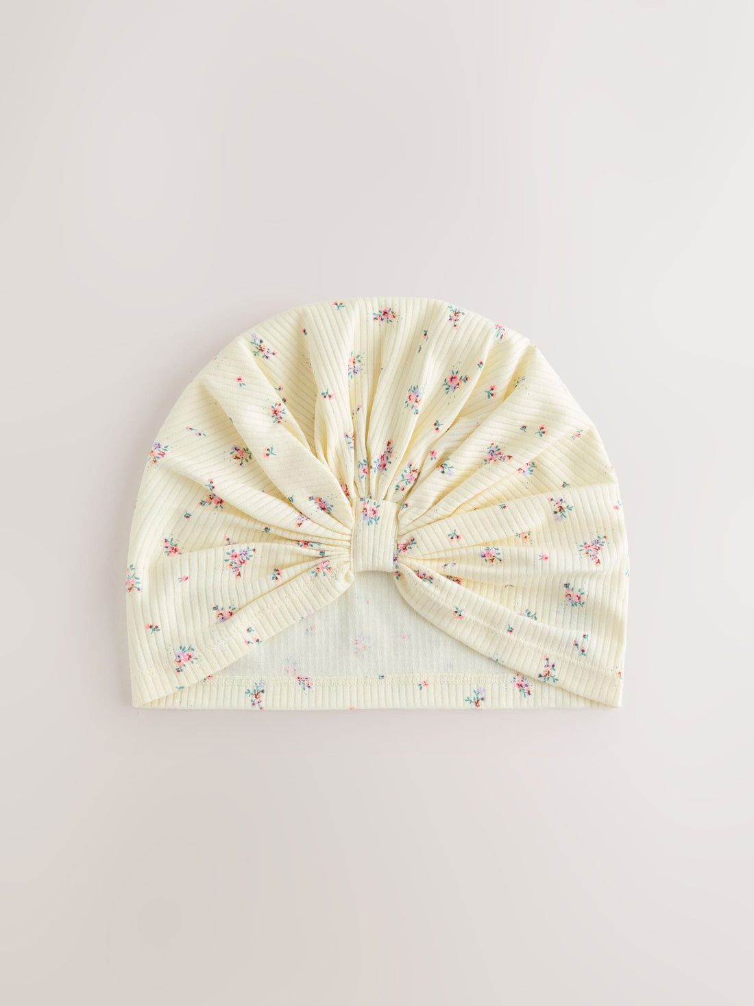 Pink Ditsy Jersey Turban Beanie 2 Pack (3mths-16yrs) - Size 3-9 Months (62-74cm)