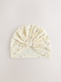 Pink Ditsy Jersey Turban Beanie 2 Pack (3mths-16yrs) - Size 3-9 Months (62-74cm)