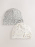 Stone Bow Jersey Beanie 2 Pack (3mths-16yrs) - Stone Bow / 11-13 Years (146-158cm)