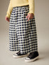 Black/White Floral Gingham Trousers (3mths-7yrs) - Size 3-6 Months (62-68cm) - Option 1