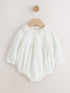 White Baby Bloomer Romper (0mths-2yrs) - 12-18 Months (80-86cm)