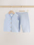 Blue Baby Knitted Top and Leggings Set 2 Piece (0mths-2yrs)