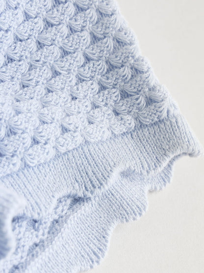 Blue Baby Knitted Top and Leggings Set 2 Piece (0mths-2yrs)