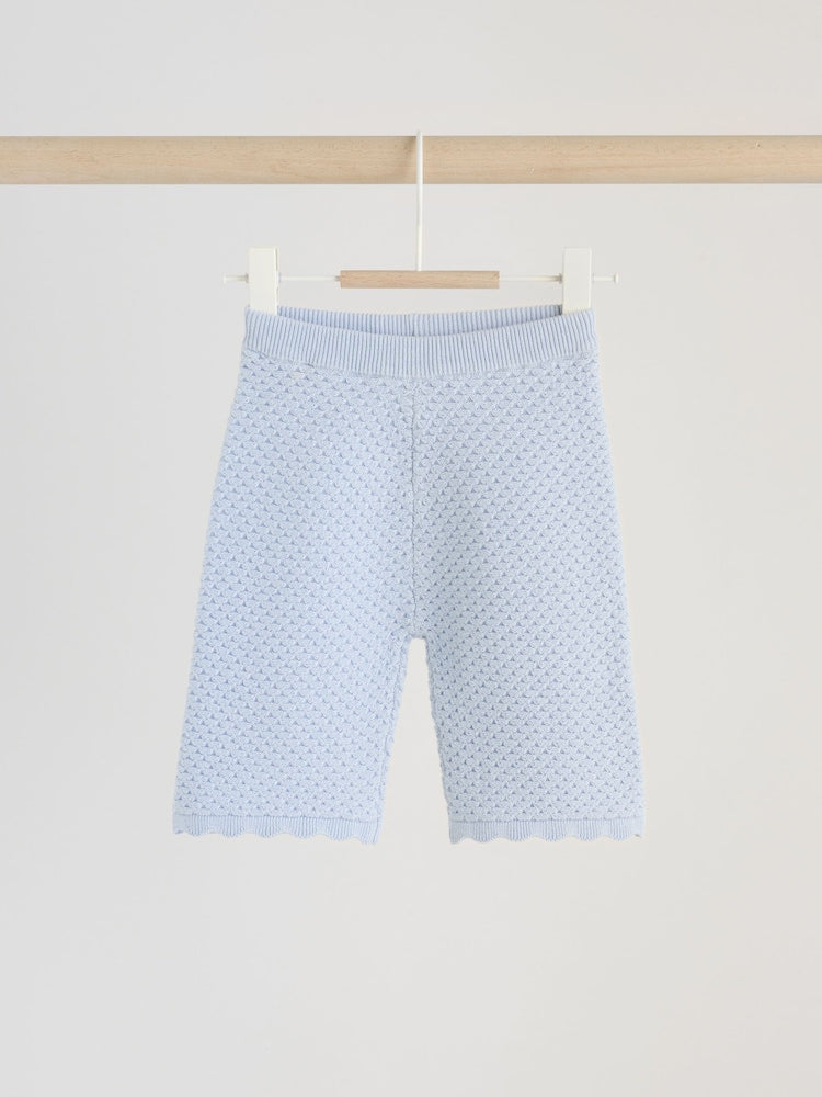 Blue Baby Knitted Top and Leggings Set 2 Piece (0mths-2yrs)