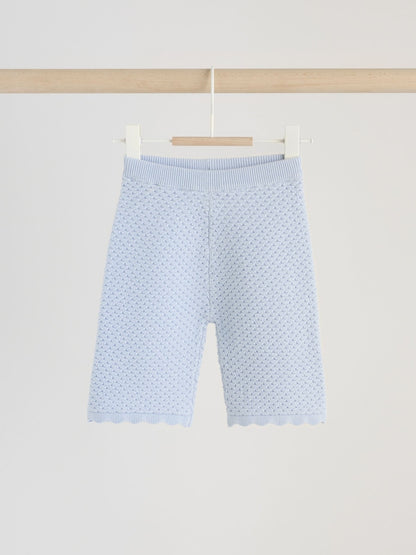 Blue Baby Knitted Top and Leggings Set 2 Piece (0mths-2yrs)